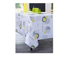 CALITEX Nappe Toile CirÃ©e Zest Jaune (140 x 200 cm)