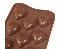 Silikomart 199387 Moule Ã chocolat My Love, Marron