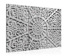 Tableau decoration murale Mandala 120 x 80 cm - XXL Impression sur Toile Salon Appartment 3 Parties - prÃªt Ã accrocher - 506131a