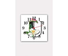 Bonamaison Horloge Murale en MDF, Multicolore, 30 x 30 cm