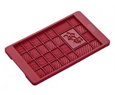 Lurch 83090 Moule Chocolat Flexiform 120x205mm, Silicone, Rouge Rubis, 20 x 15 x 10 cm