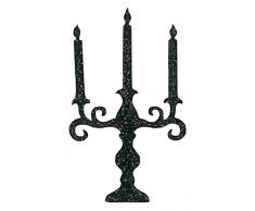 Toga MERA607 Ecusson Chandelier, Broderie thermocollante, Noir, 6,5 x 11 x 0,2 cm