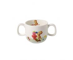 Villeroy & Boch Hungry as a Bear Mug pour enfants avec 2 anses, 180 ml, Porcelaine Premium, Blanc/Multicolore