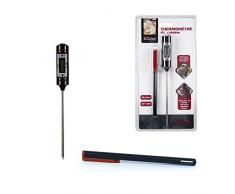 CUISY KC2159 THERMOMETRE DIGITAL DE CUISINE, Noir, 18 x 2 x 2 cm