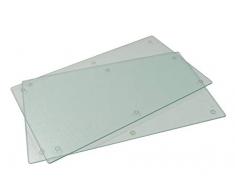 ProtÃ¨ge vitrocÃ©ramique - Set de 2 plaques - Verre
