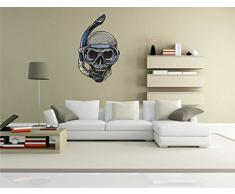 INDIGOS Kar-skull014â70 Wall Sticker Mural Skull 014 â widerlicher Tête de Mort Skull â Sticker Mural 70 x 116 cm