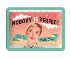 Nostalgic-Art Reklamewelt Affiche sur tÃ´le en Fer Blanc avec imprimÃ© Style annÃ©es 50Do I Look Like I Care? 20 x 15 cm