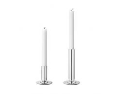 Georg Jensen Manhattan Bougeoir, Material: Mirror Polished Stainless Steel, 0.2 x 0.2 x 16.5 cm