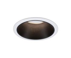 Paulmann 93401 LED Cole rond incl. 1x6,5Â watts gradable Projecteur Blanc, Noir mat Lampe encastrÃ©e plastique, Alu zinc Spot pour plafond 2700Â K, MatiÃ¨re, 6.5 W, 1er-Set