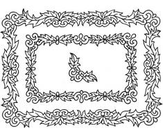 Crafty Impressions A6Â Sue Dix Boules de NoÃ«l et fanions Tampon