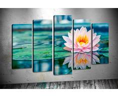 Bonamaison Peinture sur toile, multicolore, 100 x 60 cm, 5 unit - ConÃ§u et fabriquÃ© en Turquie