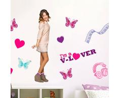 North Star Violetta DÃ©coration Murale prefustellata Autocollant, PVC, Multicolore, 29.7Â x 42.0Â x 0,5Â cm