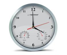 Esperanza Washington Horloge Murale en Aluminium Blanc 30 x 30 x 4 cm