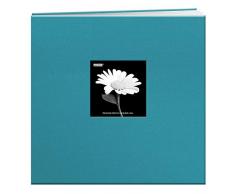 Pioneer Album Photo relié avec fenêtre 30,5 x 30,5 cm, Rouge, Bleu Turquoise, 12 x 12