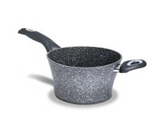 Bialetti Y0C6PG0240 Petravera Madame Marmite Polenta Aluminium Gris 40 x 26,2 x 16,6 cm