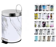 MSV Poubelle à pédale 3 l