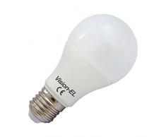 Vision-EL 773884 Ampoule LED E27 Bulb 12W 4000°K, Aluminium/PC, 12 W, Dépoli