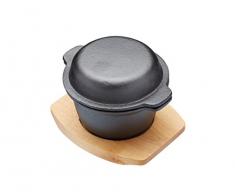 Kitchen Craft ARTGARPOT Master Class Artesa Cocotte en Fonte, Bois, Noir/Beige, 30 cm
