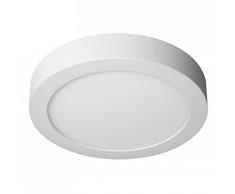 Jandei - PACK 2X LED SPOT surface rond 4200K blanc Ã300x37 mm 220V 24W = 160W 1920lum,