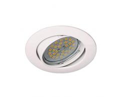 CristalRecord Zar - Spot encastrable, basculant 30°, couleur blanche