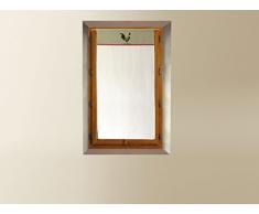 Soleil docre Brise Bise BrodÃ© en Coton 45x90 cm Coq Coton Ecru 90 x 40 cm