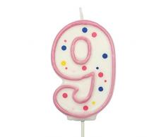 PME CA089 Bougie, Plastique, Rose, 4 x 1 x 6,3 cm