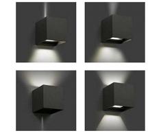 FARO BARCELONA 70637 Olan LED Lampe Applique Gris foncé