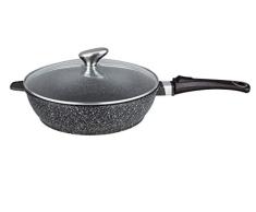 Pradel Excellence - 52391M - Sauteuse 24cm FaÃ§on Pierre en Fonte Aluminium, tous Feux dont Induction