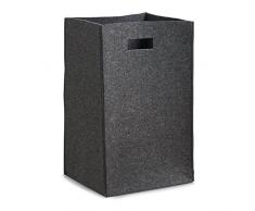 Zeller 14266 Panier à Linge, Felt, Anthracite, 35 x 30 x 55 cm