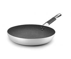 Pentole Agnelli ALSC111BBGC24 Ligne Shark Skin, PoÃªle Ã©vasÃ©e basse anti-adhÃ©sive, 24 cm