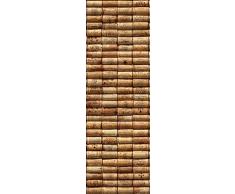 DECORATION adhésive pour CUISINE et réfrigérateurs Bouchons Autocollant, Polyvinyle, Beige, 59,5 x 0,1 x 180 cm