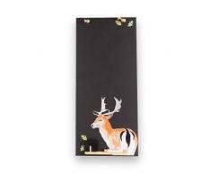 Chalkboards UK Tableaux Noirs Britannique Cerf Tall Mince Tableau Noir/Tableau Noir/Tableau Memo de Cuisine avec Corde, Plateau et Craie. Les cabines Design Range, Bois, Noir, 60Â x 26.5Â x 1Â cm