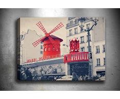 Bonamaison Peinture sur toile, multicolore, 40 x 60 cm - Conçu et fabriqué en Turquie