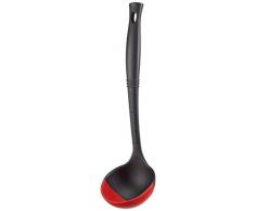 LE CREUSET 93100400060008 Cuillères de Cuisine, Silicone, Noir, Rouge