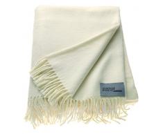 Schöner Wohnen Plaid 50% polyacrylique 50% Coton, Ivoire, 200 x 140 cm