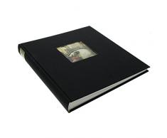 Goldbuch Album Photo avec Découpe, Bella Vista, 30 X 31 Cm, 60 Pages Blanches avec Intercalaires Glassine, Lin, Noir, 27897
