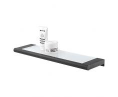 Tiger Tablette pour Le Bain, métal, Noir, 16 x 60 x 4.2 cm