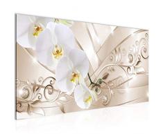 Tableau decoration murale Fleurs dorchidÃ©e - XXL Impression sur Toile Salon Appartment 1 Parties - prÃªt Ã accrocher - 209112b