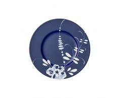 Villeroy & Boch Vieux Luxembourg Brindille Assiette petit-dÃ©jeuner bleue, 22 cm, Porcelaine Premium, Blanc/Bleu