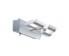 Paulmann Linear / 66191 Plafonnier LED 2 x 6 W Acier mat/chromé 230/12 V