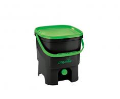 Bokashi 19750007 Composteur Organico & Activateur, Noir-Vert, 16l