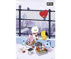 Grupo Erik GPE5359 Poster BT21, sur Les Toits, 61 x 61,5 cm