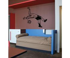 TATOUTEX Stickers Gardien de But et Ballon - Vert Lime, L 50cm x H 60cm