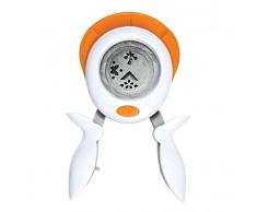 Fiskars Perforatrice Squeeze Punch de coin 3 en 1, Printemps, Convient aux droitiers et aux gauchers, Acier de qualité/Plastique, Blanc/Orange, 1024421