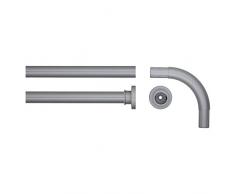Sealskin 276666205Â Barre de Rideau de Douche dâAngle TÃ©lescopique en Aluminium Finition Chrome Mat DiamÃ¨tre 28Â mm 90Â x 2,8Â x 2,8Â cm