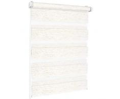 Rollmaxxx Store Enrouleur Standard Laisse Passer la lumiÃ¨re latÃ©rale, Polyester Acier ABS, Beige mÃ©langÃ©, 130 x 150 cm