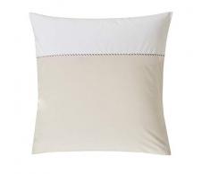 Blanc des Vosges Mystery Taie doreiller, Coton, Lin, 65 x 65 cm