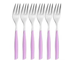 BUGATTI GLLU-021F17/6 Glamour MÃ©nagÃ¨re de 6 PiÃ¨ces Fourchette Ã GÃ¢teau SAN/Acier Lilas 16 x 20 x 3 cm