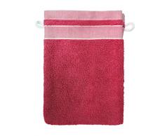 Santens Ross Eponge Lot de 2 Gants de Toilette, Coton, Berry, 2X1622