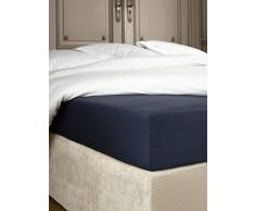 De Witte Lietaer Bumblebee Drap Housse, Coton, Bleu, 90 x 200 x 40 cm